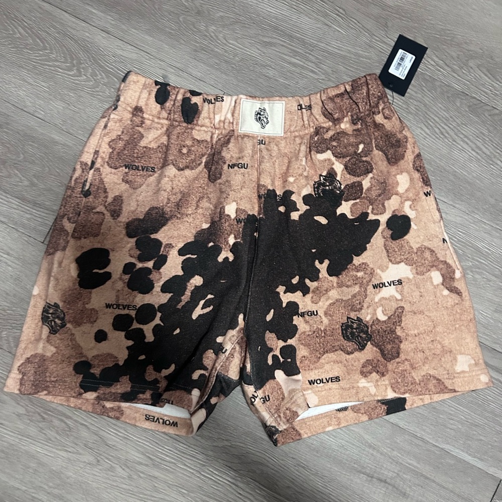 Darc Sport Brown & Black Camo Athletic Shorts